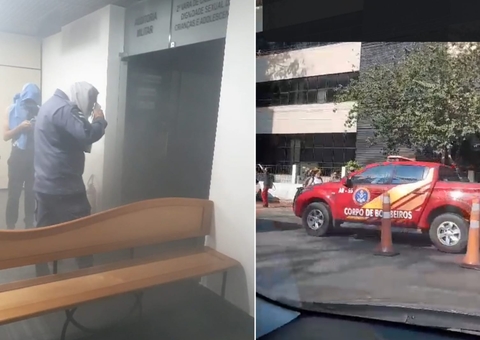 Incêndio atinge andar do Fórum Henoch Reis, em Manaus 