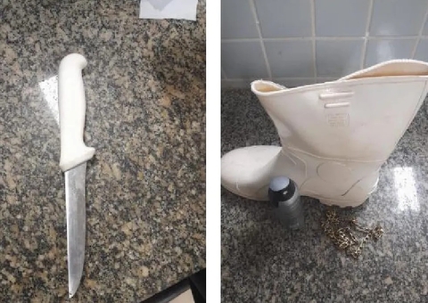 Ladrão tenta assaltar açougueiro e acaba esfaqueado na boca e ombro