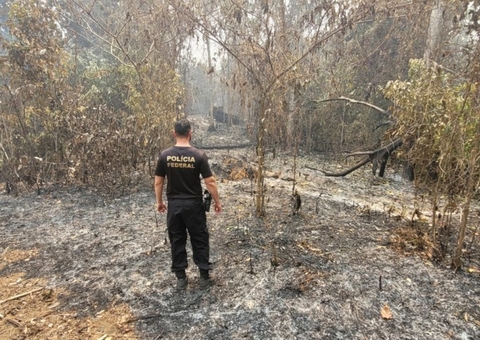 PF prende dois homens com galões de gasolina realizando queimadas em Manaus