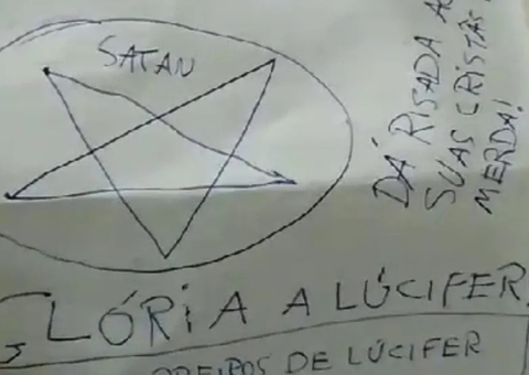 Gato esquartejado e bilhete satânico é encontrado em igreja