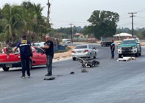Motociclista morre em acidente com ambulância na AM-010