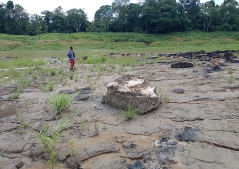 Seca histórica revela três novos sítios arqueológicos no Amazonas