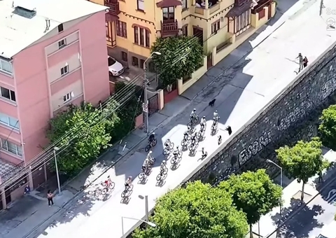 Vídeo: cachorro invade final do triatlo no Pan e corre ao lado de atletas