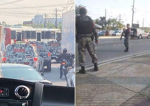 Ônibus fecha avenida após grupo anunciar assalto em Manaus