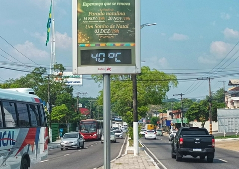 Calor em Manaus chega a 40°C nesta quinta-feira