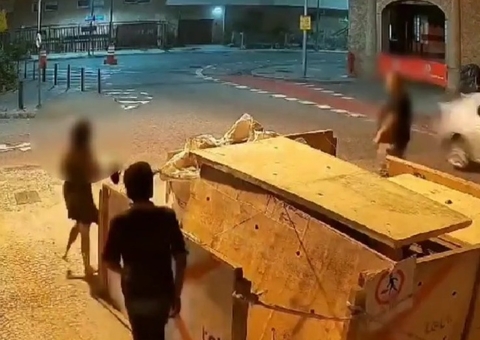 Jovem é estuprada por morador de rua; câmeras de segurança flagraram ação