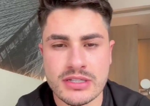 Lucas Souza aparece pela 1ª vez após desistir de A Fazenda