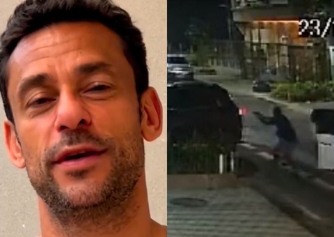 Vídeo mostra momento em que Fred, ídolo do Fluminense, é assaltado no Rio