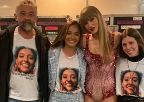 Taylor Swift encontra família de Ana Benevides, fã que morreu em show no Rio