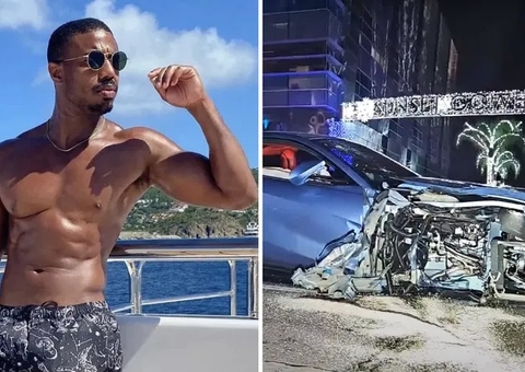 Michael B. Jordan bate violentamente sua Ferrari em carro estacionado