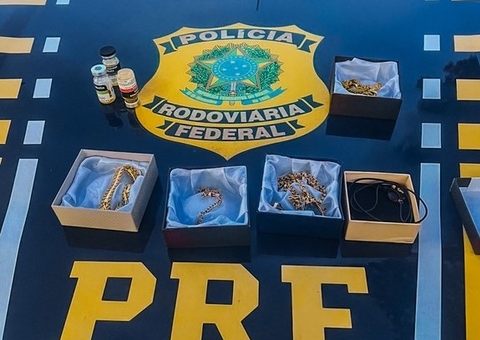 Motorista é preso com joias de ouro e anabolizantes na BR-174