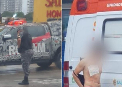 Carro com ouro é interceptado e homem é baleado durante perseguição em Manaus