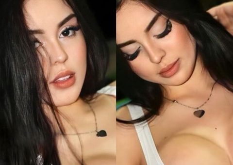 Aos 19, Bella Angel mostra 'seios explosivos' um mês após silicone