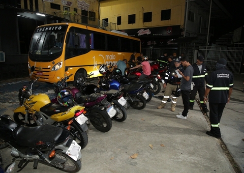 Detran apreende 38 motocicletas e faz mais de 160 autuações em ação em Manaus 