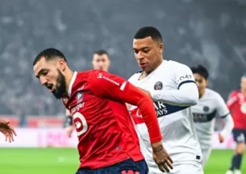Mbappé marca, mas PSG sofre gol no fim e empata com o Lille pelo Francês