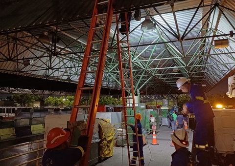 Iluminação do T4 é revitalizada após furtos de cabos de energia