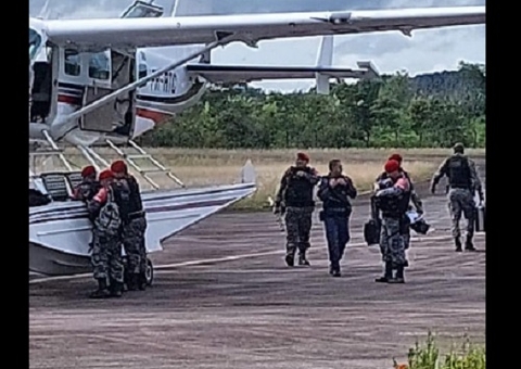 Tropa de Choque da PM chega em Manicoré após depredação em hospital e na casa do prefeito