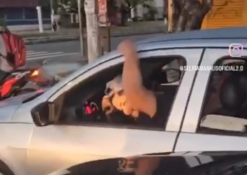 Homem ameaça atirar em mulher durante briga de trânsito na Cidade Nova