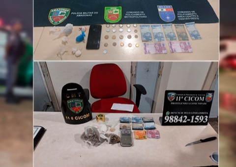 Homem é preso ao vender drogas em beco de Manaus
