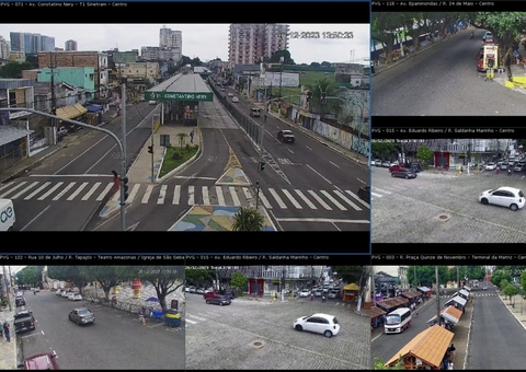 Centro de Manaus será monitorado por câmeras para coibir ações de bandidos