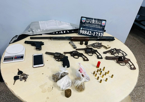 Integrantes de facção criminosa são presos com mais de 6 armas em Manaus
