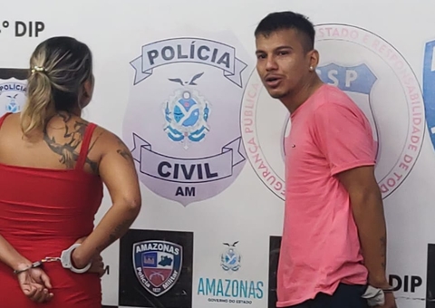 Casal é preso ao ser flagrado fazendo "delivery" de drogas em Manaus 