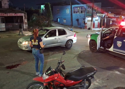 Motociclista fica gravemente ferido ao ser atropelado por carro em Manaus