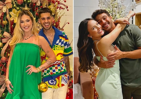 Famosas passam Natal de verde em meio a superstição de gravidez 