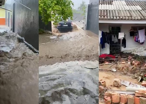 Em pleno Natal, enxurrada invade casa e família perde tudo em Manaus; vídeo