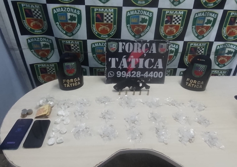 Após perseguição, homem é preso com arma e drogas no Amazonas