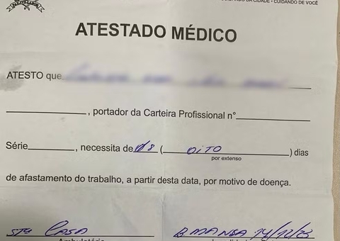 Jovem é presa ao usar atestado médico falsificado para faltar ao trabalho