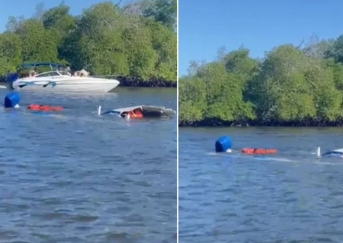 Acidente entre lanchas deixa duas pessoas mortas e uma vítima desaparecida 