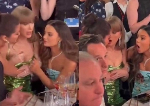 Selena Gomez faz fofoca para Taylor Swift e fãs fazem leitura labial