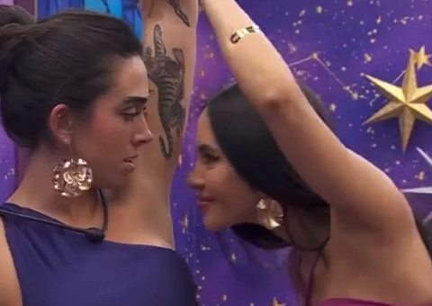 No BBB24, Isabelle cheira sovaco de Giovanna e cena viraliza