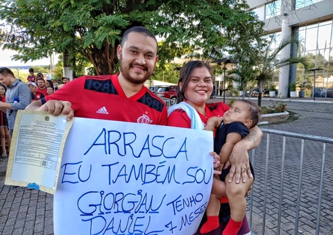 Casal batiza filho com nome de Arrascaeta e espera encontrar jogador em Manaus