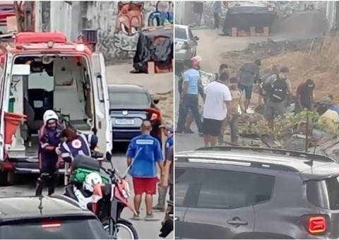 Muro de construção desaba e trabalhadores ficam presos sob escombros em Manaus