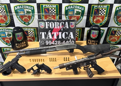 Grupo que planejava ataque a rivais é preso com armas no Amazonas