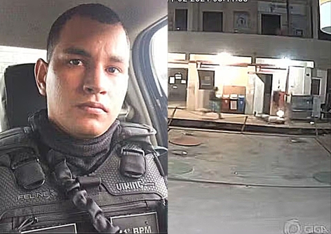 Vídeo mostra execução de PM durante assalto a posto de combustíveis