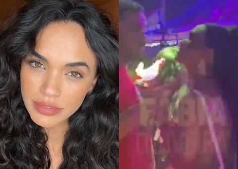 Atriz de Fuzuê bate boca com namorado após desfile na Sapucaí