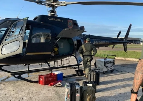 Helicóptero e drones da PF caçam fugitivos de prisão de segurança máxima