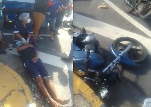 Motociclista é atropelado por carro ao tentar atravessar Avenida das Torres
