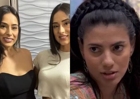 Irmã de Deniziane alfineta Fernanda após Paredão: 'tá queimada aqui fora'