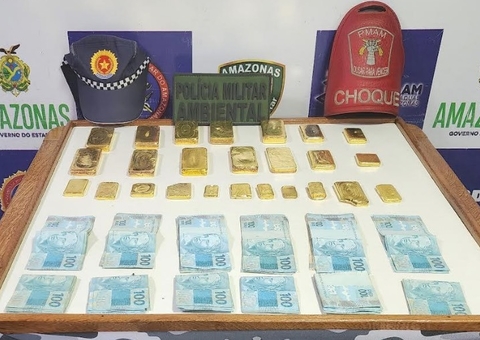 Homem é preso com ouro avaliado em R$ 4,7 milhões em Coari