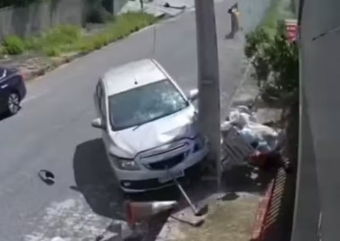 Gari fica gravemente ferido ao ser atropelado por carro sem freio; vídeo