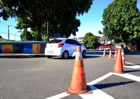 Trânsito no Japiim é alterado para melhorar fluidez na Avenida Rodrigo Otávio