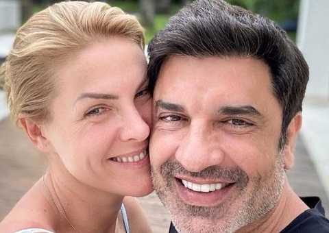 Aos beijos, Ana Hickmann assume namoro com Edu Guedes 