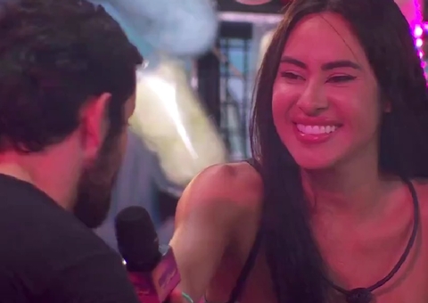No BBB24, Isabelle flerta com Matteus durante festa: 'grande gato'