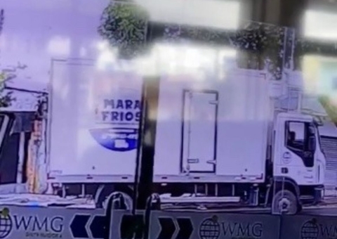 Caminhão atropela cachorro e foge sem prestar socorro na Avenida Silves; vídeo