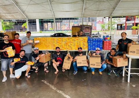 Ação arrecada caixas de chocolate para doar para crianças carentes em Manaus