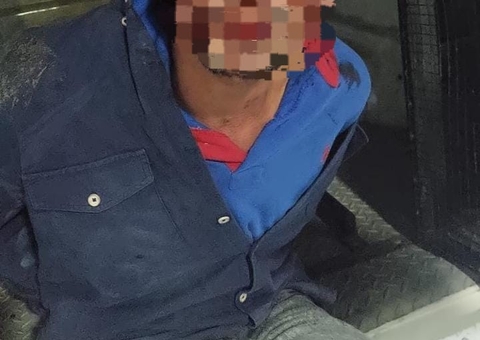 Foragido por homicídio é espancado e preso após roubar no Ouro Verde